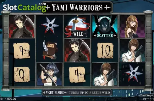 Game screen. Yami Warriors slot