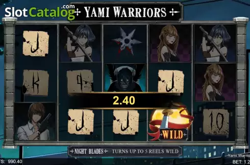 Win screen 2. Yami Warriors slot