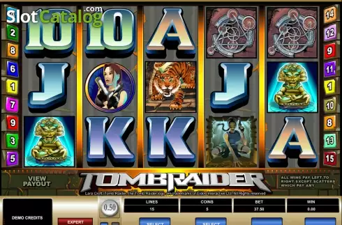 Skärmdump3. Tomb Raider slot