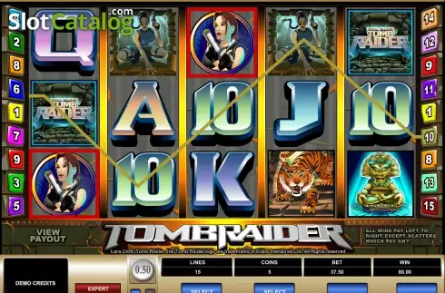 Skärmdump6. Tomb Raider slot