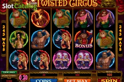 5. The Twisted Circus (ザ・ツイステッド・サーカス) カジノスロット