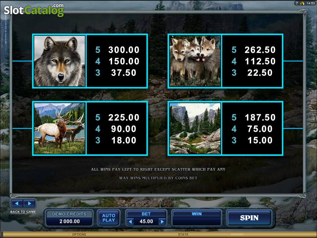 игровой автомат untamed wolf pack