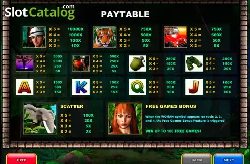 Captura de tela2. The Jungle II slot