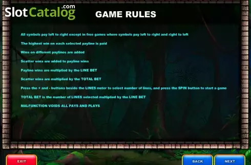 Captura de tela3. The Jungle II slot