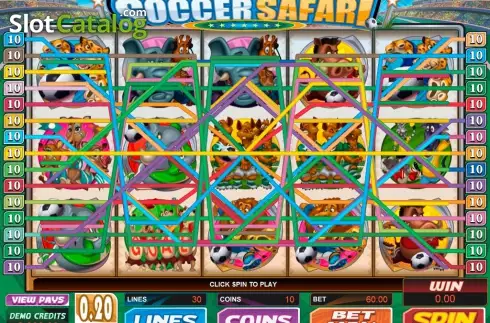 画面7. Soccer Safari (サッカー・サファリ) カジノスロット