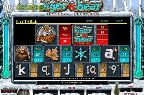 2. Tiger vs Bear カジノスロット