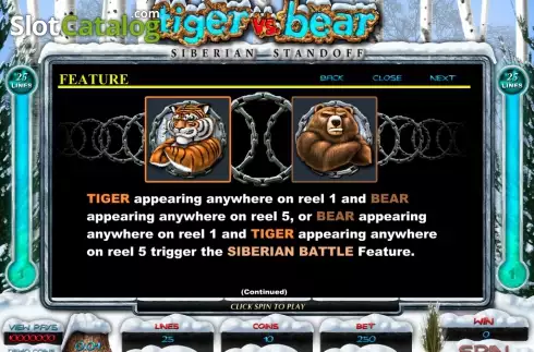 3. Tiger vs Bear カジノスロット