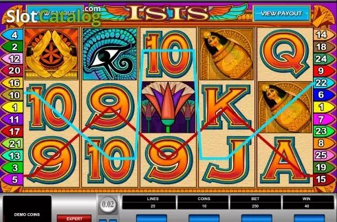 画面5. Isis (イシス) カジノスロット