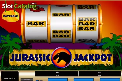 Reels screen. Jurassic Jackpot slot