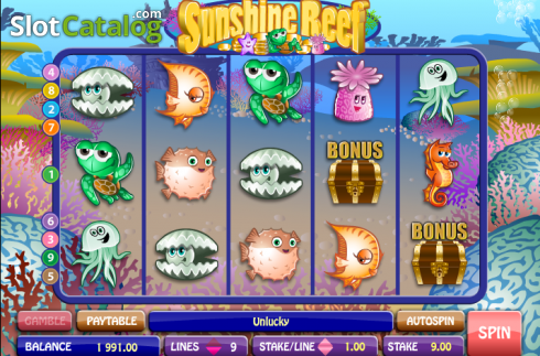 Schermata 1. Sunshine Reef slot