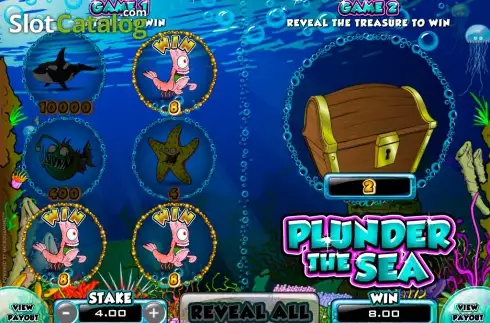 Win screen. Plunder The Sea slot