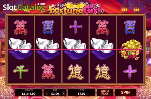 Bildschirm 1. Fortune Girl (Microgaming) slot