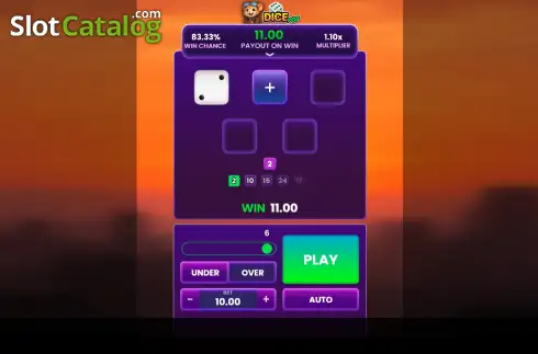 Écran2. Dice Pop Machine à sous
