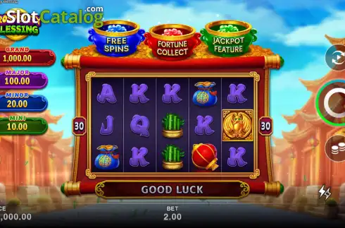 Schermo2. Prosperity Blessing (Microgaming) slot