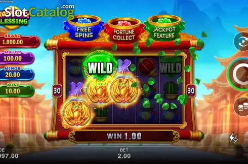 Schermo3. Prosperity Blessing (Microgaming) slot