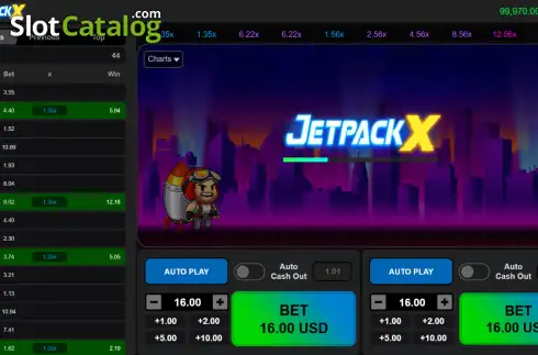 Bildschirm2. JetPackX slot