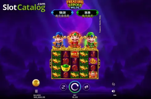 Schermo2. Treasure Stacks Wilds slot