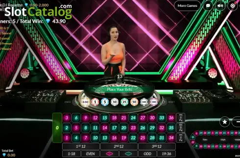 Dance DJ Roulette game. Dance DJ Roulette slot