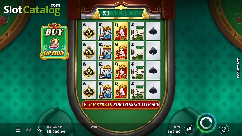 Pocket Ace - Reels Screen