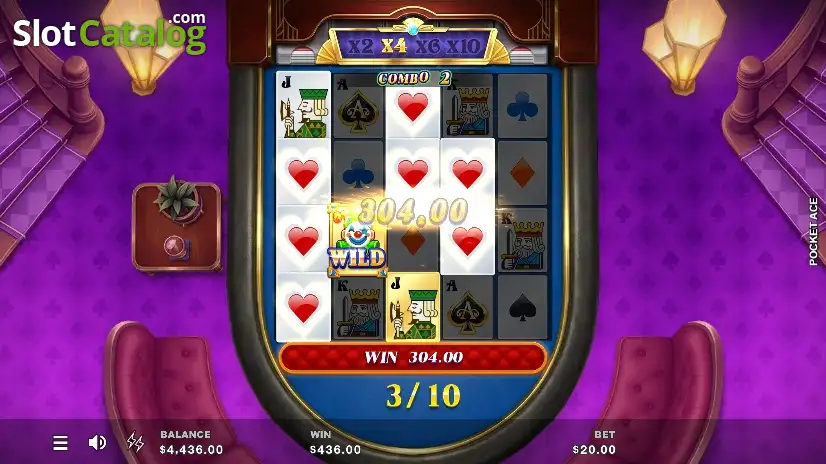 Pocket Ace - Free Spins Win Screen