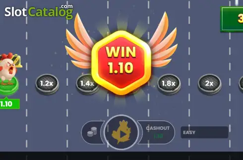 Pantalla3. CLUCKING RUSH Tragamonedas