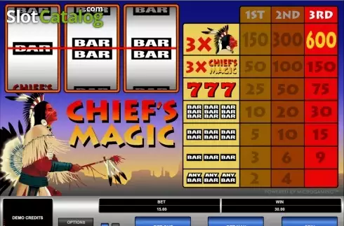 Ecran3. Chief's Magic slot
