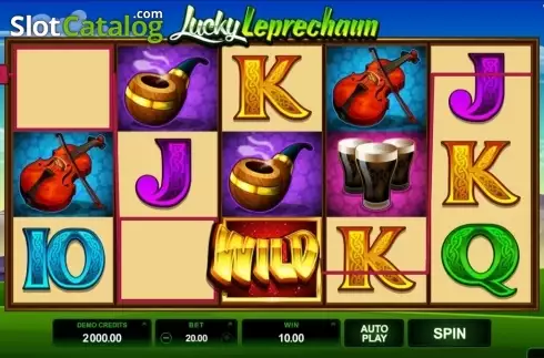 Wild Win screen. Lucky Leprechaun (Microgaming) slot