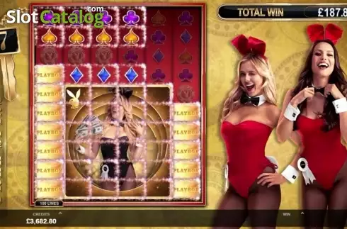 Free Spins screen. Playboy Gold slot
