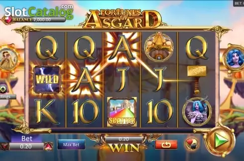 Wild Win screen. Fortunes of Asgard slot
