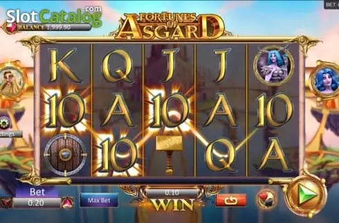 Skärmdump4. Fortunes of Asgard slot