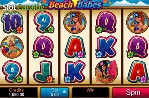画面4. Beach Babes (ビーチ・ベイブス) カジノスロット