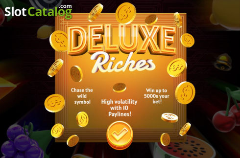 Start Screen. Deluxe Riches slot