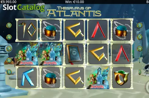 Free Spins Win Screen. Thesaurus Of Atlantis slot