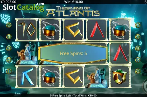 Bildschirm6. Thesaurus Of Atlantis slot