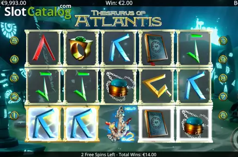Bildschirm7. Thesaurus Of Atlantis slot
