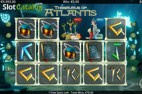 Free Spins Win Screen 4. Thesaurus Of Atlantis slot