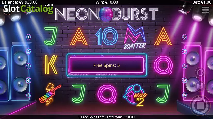Neon Burst Free Spins