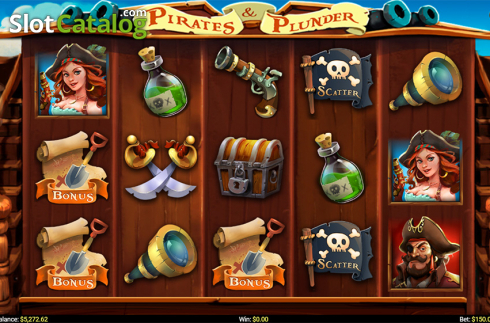 Captura de tela2. Pirates and Plunder slot