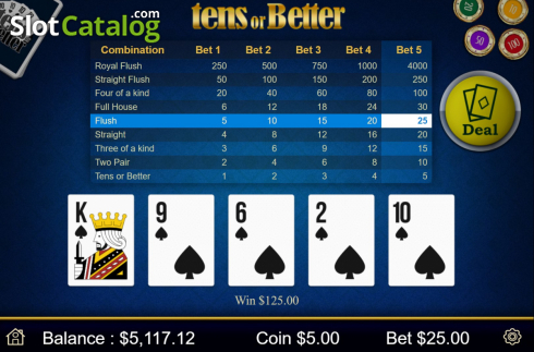 Win Screen 2. Tens or Better (Mobilots) slot