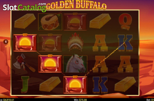 Win Screen 4. Golden Buffalo (Mobilots) slot