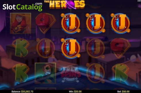 Bildschirm3. The Heroes slot