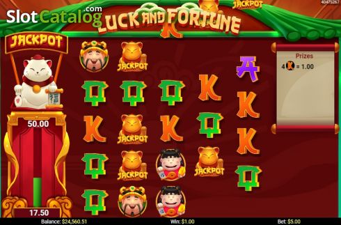 Schermo5. Luck and Fortune slot
