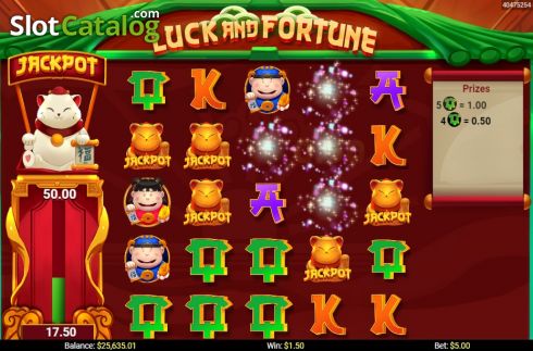 Schermo4. Luck and Fortune slot