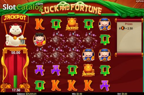 Schermo3. Luck and Fortune slot