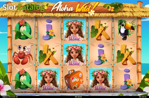 Bildschirm2. Aloha Wild slot