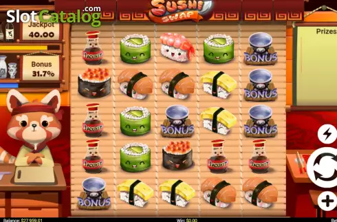Ekran2. Sushi Swap yuvası