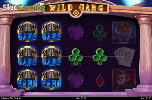 Win screen. Wild Gang slot