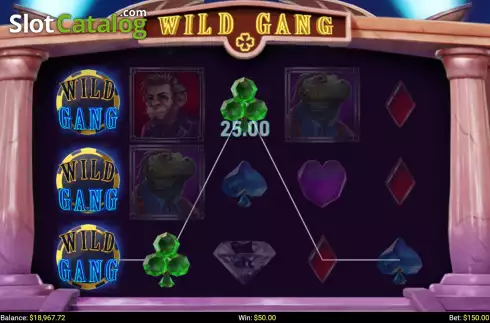 Win screen 2. Wild Gang slot
