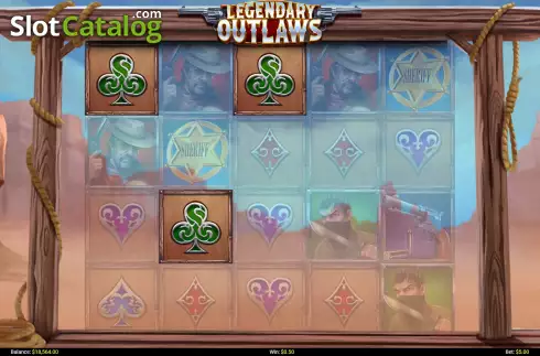 Win screen 2. Legendary Outlaws slot