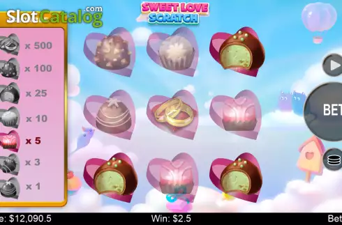 Win screen 2. Sweet Love Scratch slot